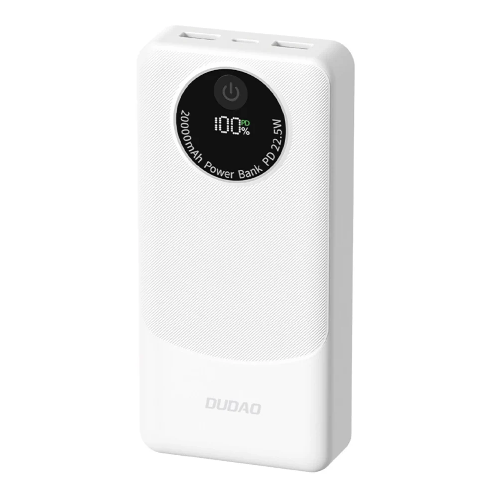 Powerbank Dudao K12Pro 22.5W PD 20000mAh USB-A, USB-C - whiteeng