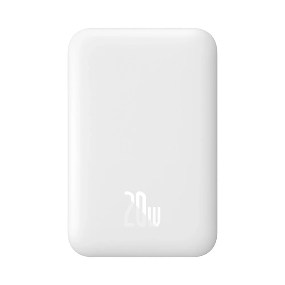 Baseus Magnetic Mini Air PPCXM06A 6000mAh 20W Power Bank with Simple Series USB-C Cable - Whiteeng