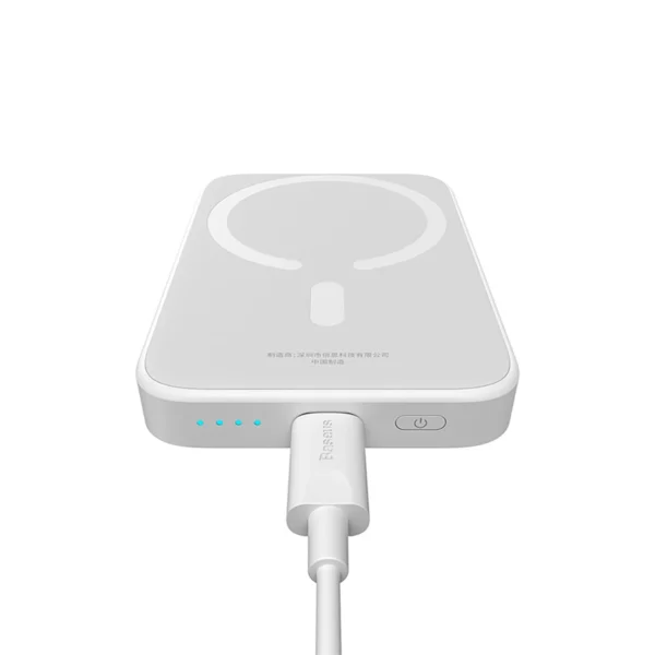 Baseus Magnetic Mini Air PPCXM06A 6000mAh 20W Power Bank with Simple Series USB-C Cable - Whiteeng