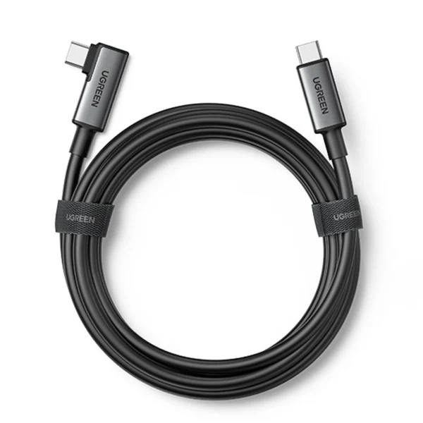 Ugreen US551 angled USB-C - USB-C PD cable 60W 3A 5Gb/s 5m - blackeng