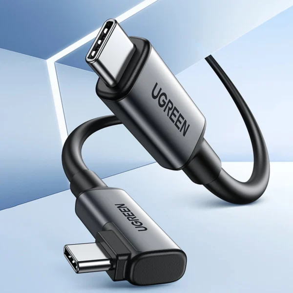 Ugreen US551 angled USB-C - USB-C PD cable 60W 3A 5Gb/s 5m - blackeng
