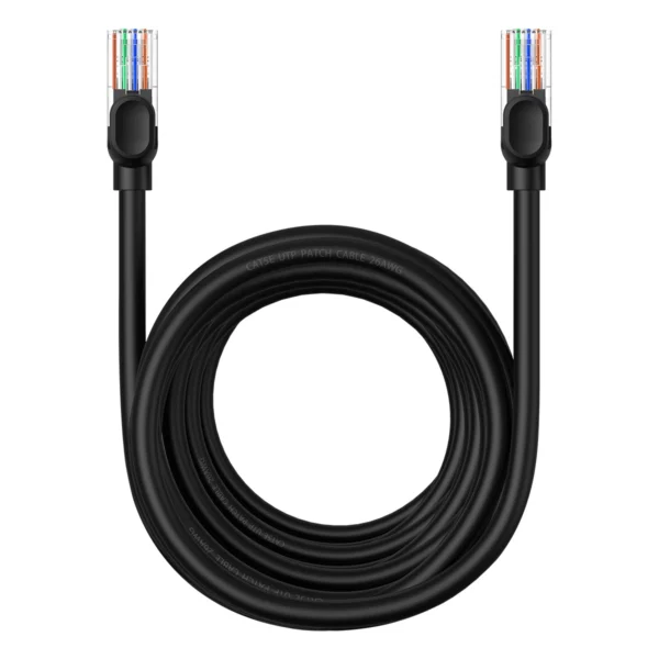 Baseus High Speed ​​Cat 5 RJ-45 1000Mb/s Ethernet cable 8m round - blackeng