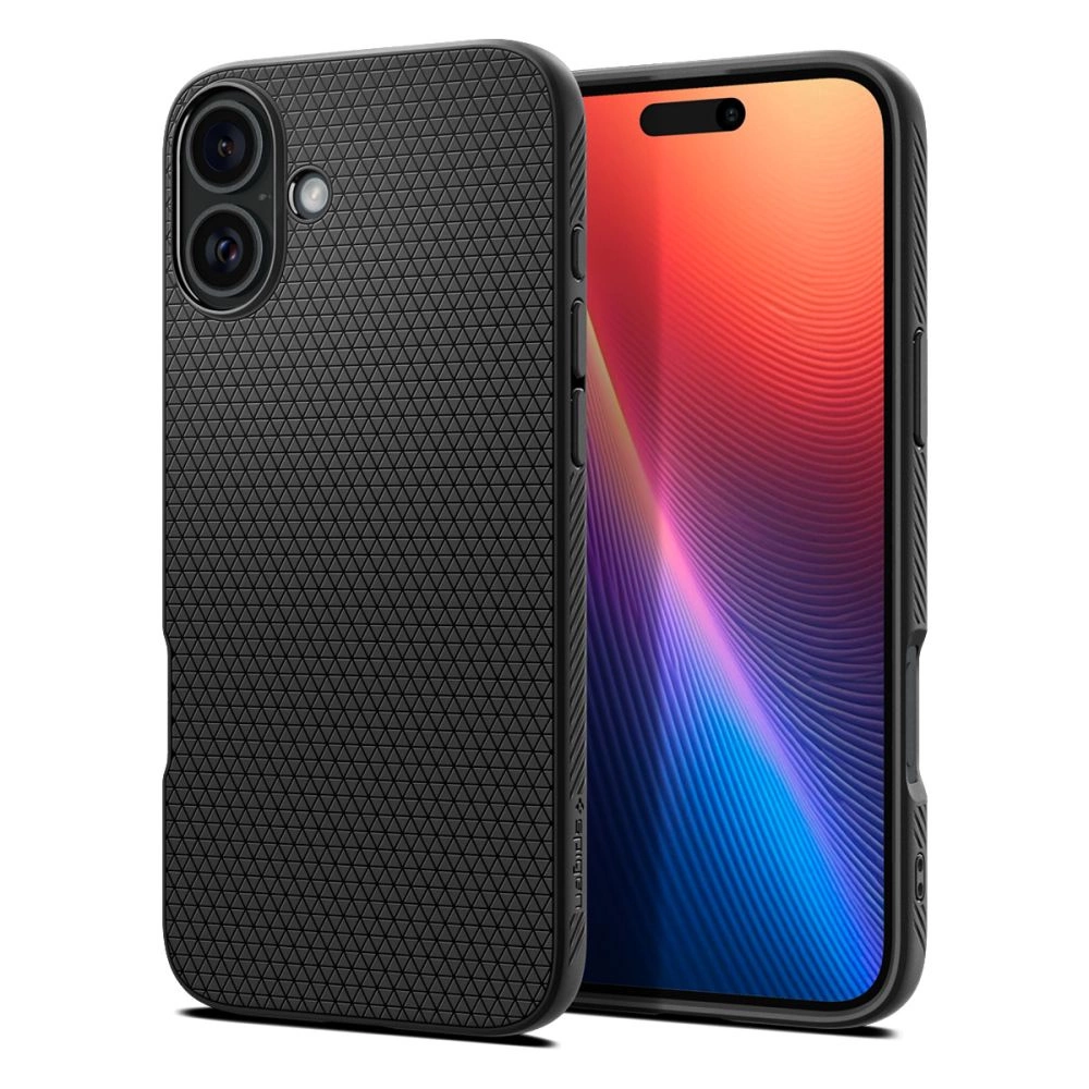 Spigen Liquid Air iPhone 16 Case - Blackeng