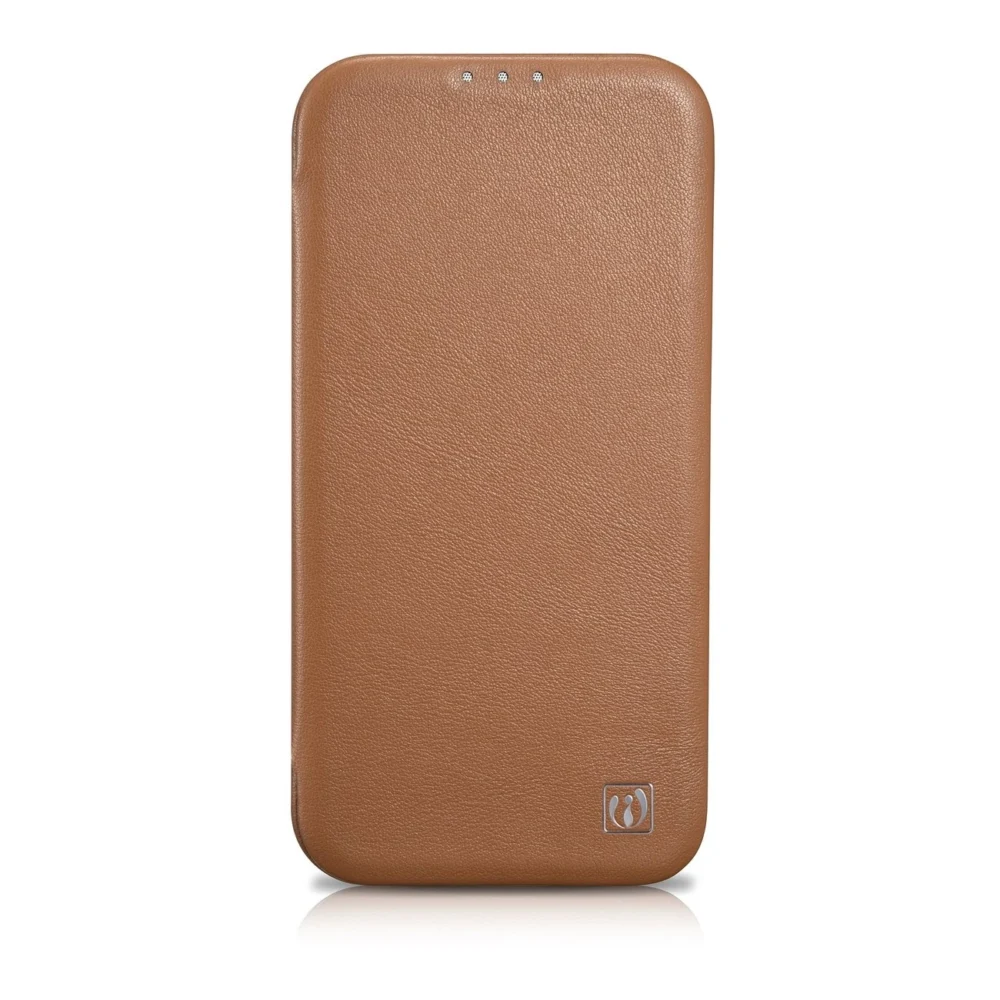 iCarer CE Premium Leather Folio Case iPhone 14 Pro Magnetic Flip Leather Folio Case MagSafe brown (WMI14220714-BN)eng