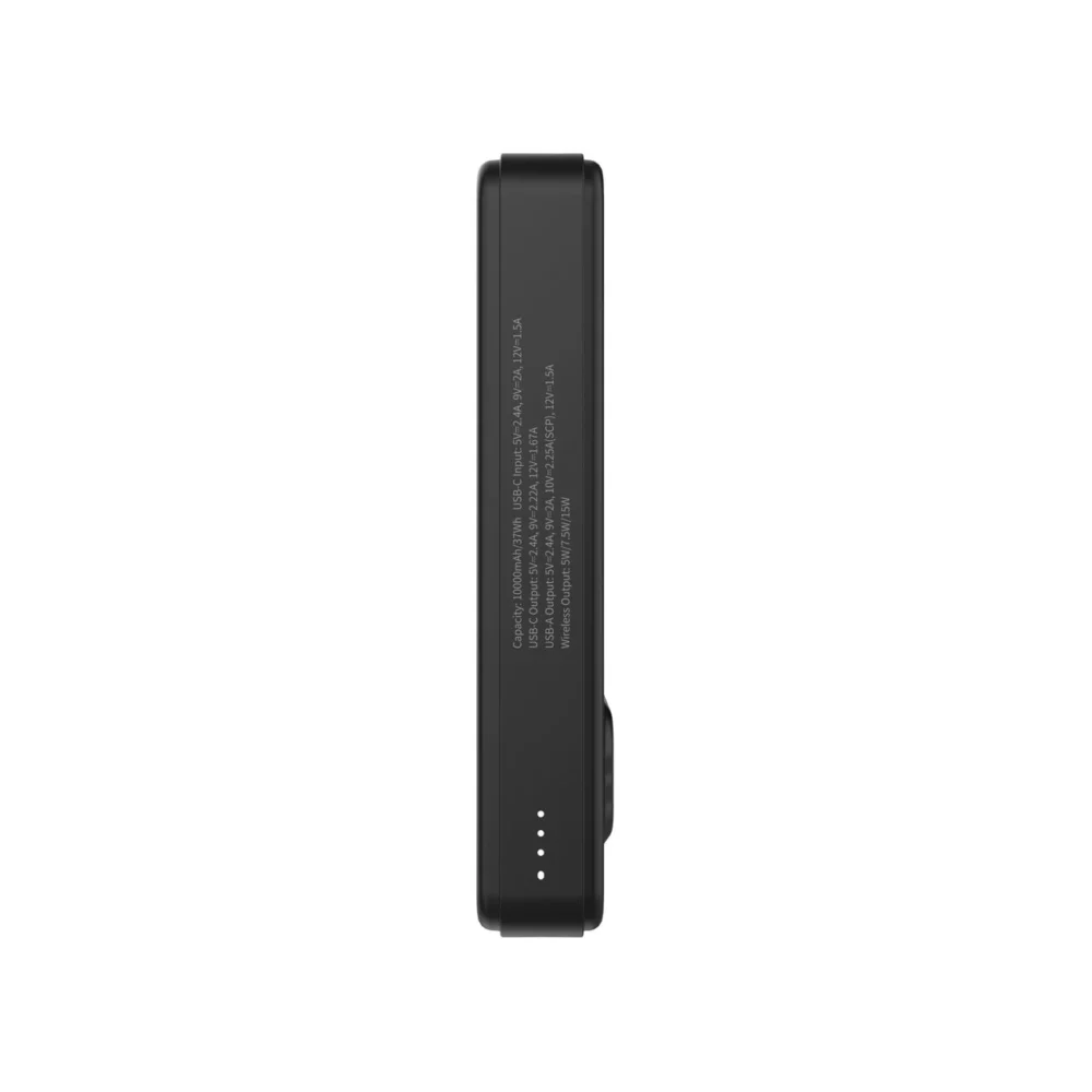 Powerbank Wozinsky WLWP-10KA0Y3S 22.5W PD Qi2 10000 mAh, with stand, 1x USB-A, 1x USB-C - blackeng