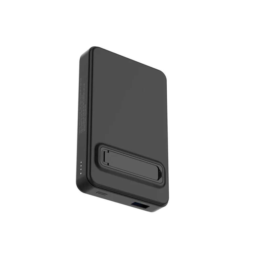 Powerbank Wozinsky WLWP-10KA0Y3S 22.5W PD Qi2 10000 mAh, with stand, 1x USB-A, 1x USB-C - blackeng