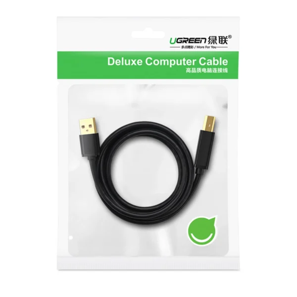 Ugreen US210 10372 Printer Cable USB-A 3.0 / USB-B 5Gbps 2m - Blackeng