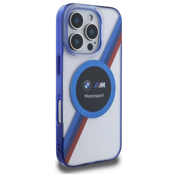 BMW BMHMP16X23HTPUT iPhone 16 Pro Max 6.9" transparent hardcase Motosport IML Circle MagSafeeng