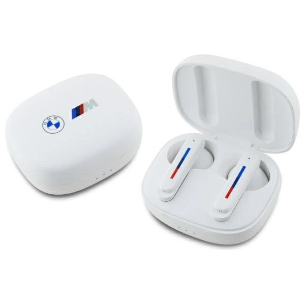 BMW Bluetooth headphones BMBEMIATP20LOH TWS + docking station white/white Printed Logoseng