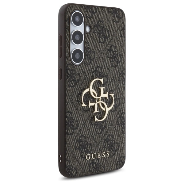 Guess GUHCS24FE4GMGBR S24 FE S721 brown/brown hardcase 4G Big Metal Logoeng