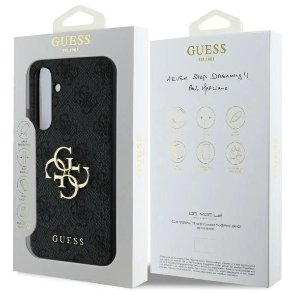 Guess GUHCS24FE4GMGGR S24 FE S721 gray/gray hardcase 4G Big Metal Logoeng
