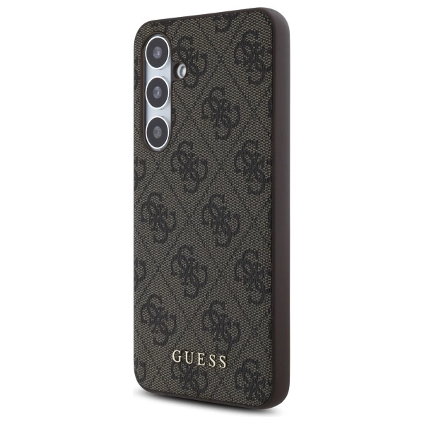 Guess GUHCS24FEG4GFBR S24 FE S721 brown/brown hardcase 4G Metal Gold Logoeng