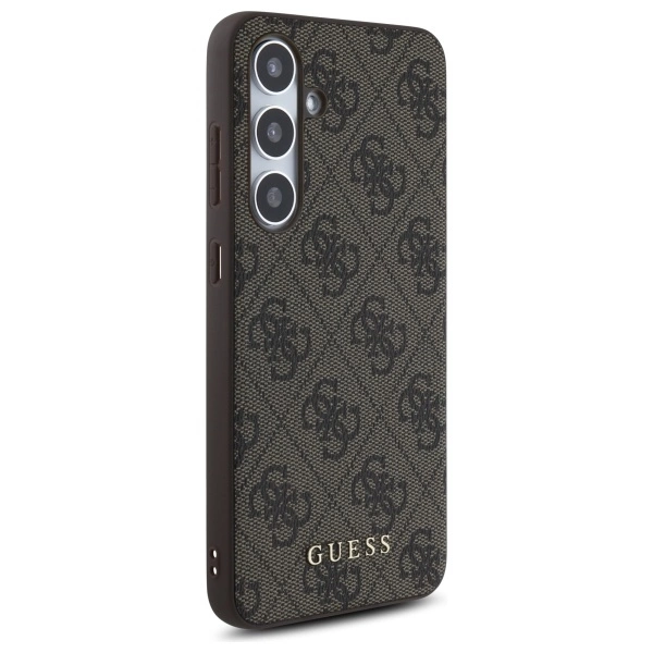 Guess GUHCS24FEG4GFBR S24 FE S721 brown/brown hardcase 4G Metal Gold Logoeng