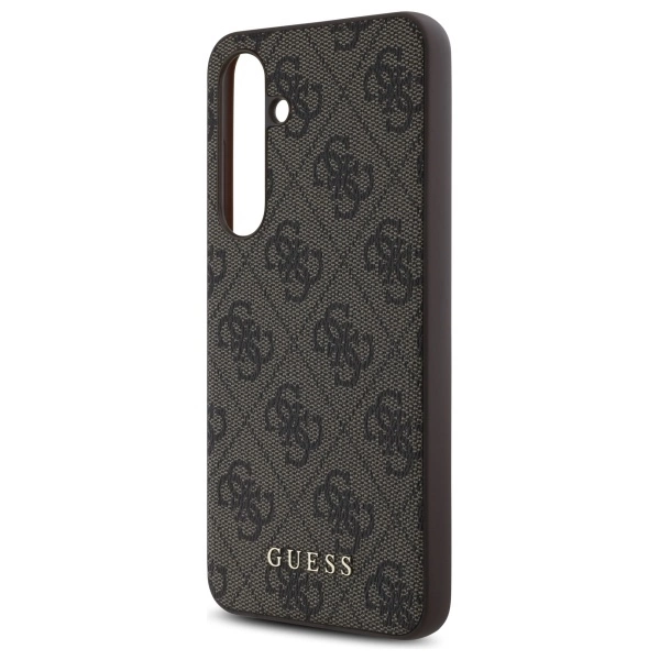 Guess GUHCS24FEG4GFBR S24 FE S721 brown/brown hardcase 4G Metal Gold Logoeng
