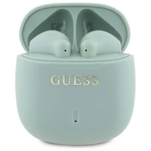 Guess Bluetooth headphones GUTWSJ14ESGN TWS + docking station green/green Printed Classic Logoeng