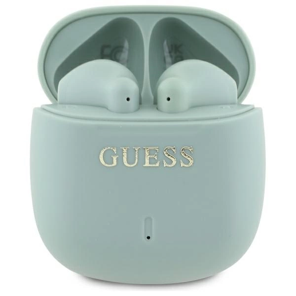 Guess Bluetooth headphones GUTWSJ14ESGN TWS + docking station green/green Printed Classic Logoeng