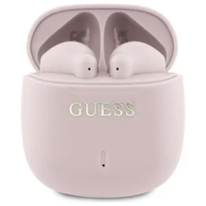 Guess Bluetooth headphones GUTWSJ14ESGP TWS + docking station pink/pink Printed Classic Logoeng