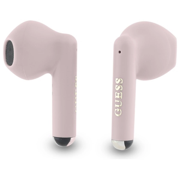 Guess Bluetooth headphones GUTWSJ14ESGP TWS + docking station pink/pink Printed Classic Logoeng