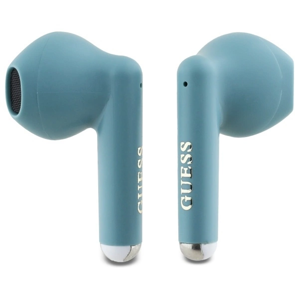 Guess Bluetooth headphones GUTWSJ14ESGQ TWS + docking station turquoise/turquoise Printed Classic Logoeng