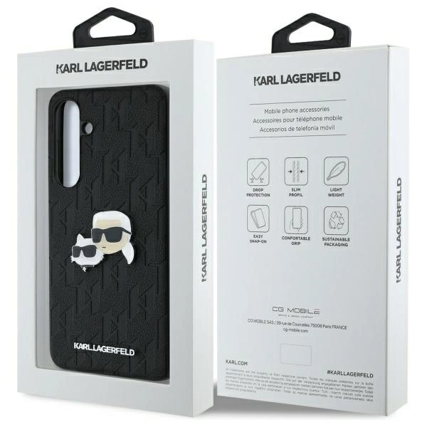 Karl Lagerfeld KLHCS24FEPGKLKCPK Sam S24 FE S721 black/black hardcase Monogram Karl&Chaoupette Head Pineng