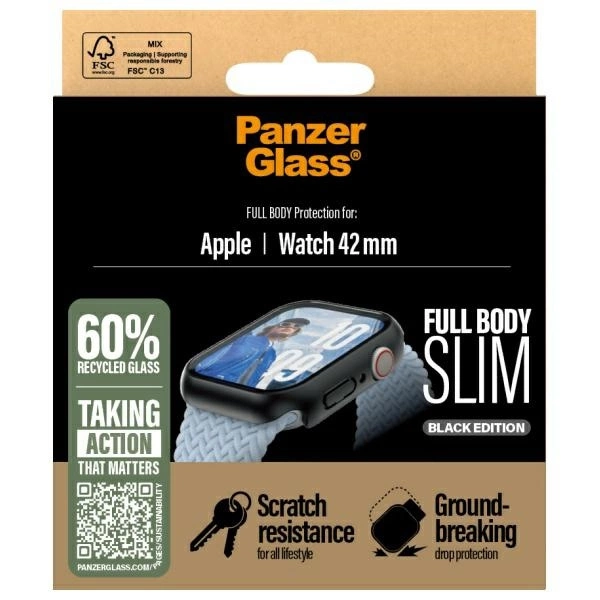 183439_4 PanzerGlass Snappie Full Body Apple Watch 10 42mm black/black 3716eng