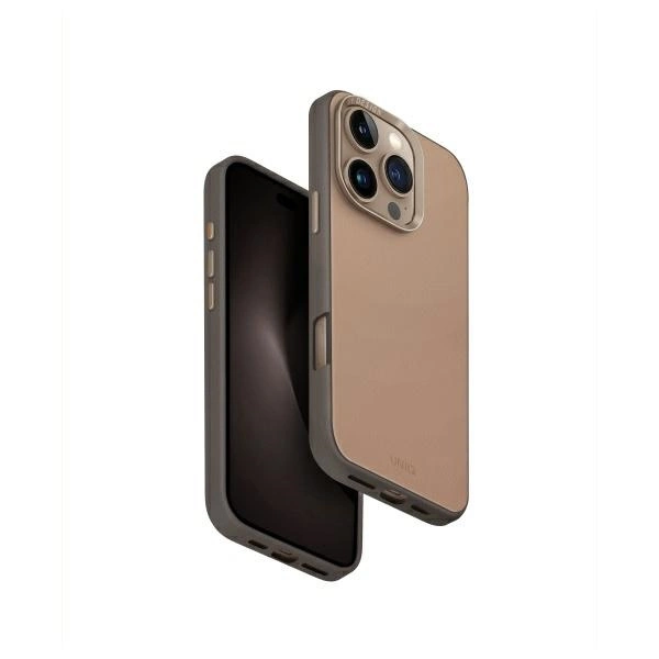 Uniq Lyden DS iPhone 16 Pro 6.3" Magclick Charging case brown-gray/flint grayeng