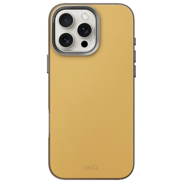 Uniq Lyden DS iPhone 16 Pro 6.3" Magclick Charging case yellow-gray/yellow-grayeng