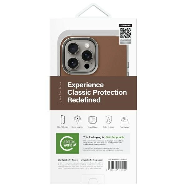 Uniq Lyden DS iPhone 16 Pro Max 6.9" Magclick Charging case caramel/caramel-ivoryeng