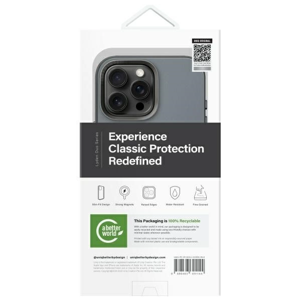 Uniq Lyden DS iPhone 16 Pro Max 6.9" Magclick Charging case blue-black/washed blue-blackeng