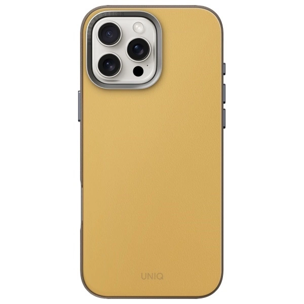 Uniq Lyden DS iPhone 16 Pro Max 6.9" Magclick Charging case yellow-gray/yellow-grayeng