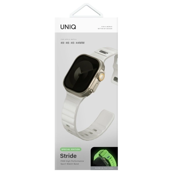 Uniq Stride SE Apple Watch strap 49/46/45/44mm FKM Rubber Strap lumeeng