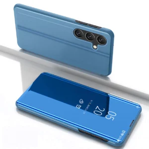 Clear View Case for Samsung Galaxy S25 Cover with Flip - Blueeng
