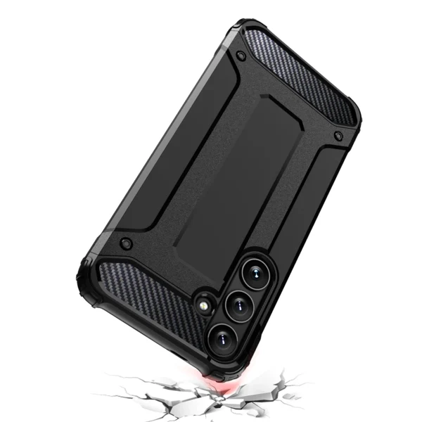Hybrid Armor Case for Samsung Galaxy S25 Hybrid Armored Case - Blackeng