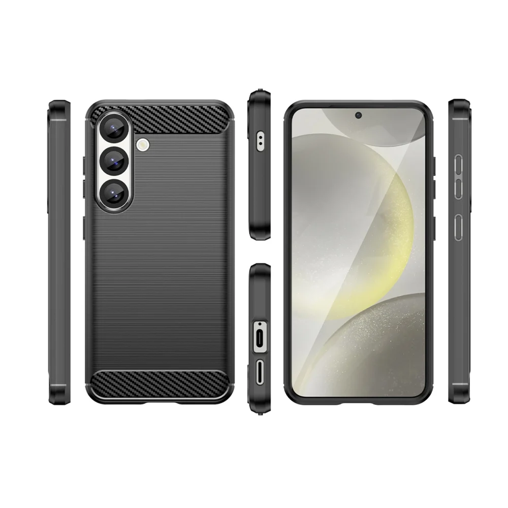 Carbon Case for Samsung Galaxy S25 - Blackeng