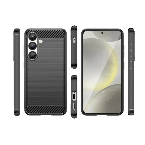 Carbon Case for Samsung Galaxy S25 - Blackeng