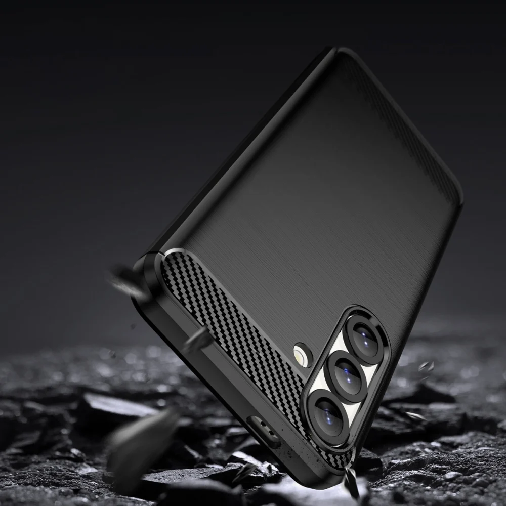 Carbon Case for Samsung Galaxy S25 - Blackeng