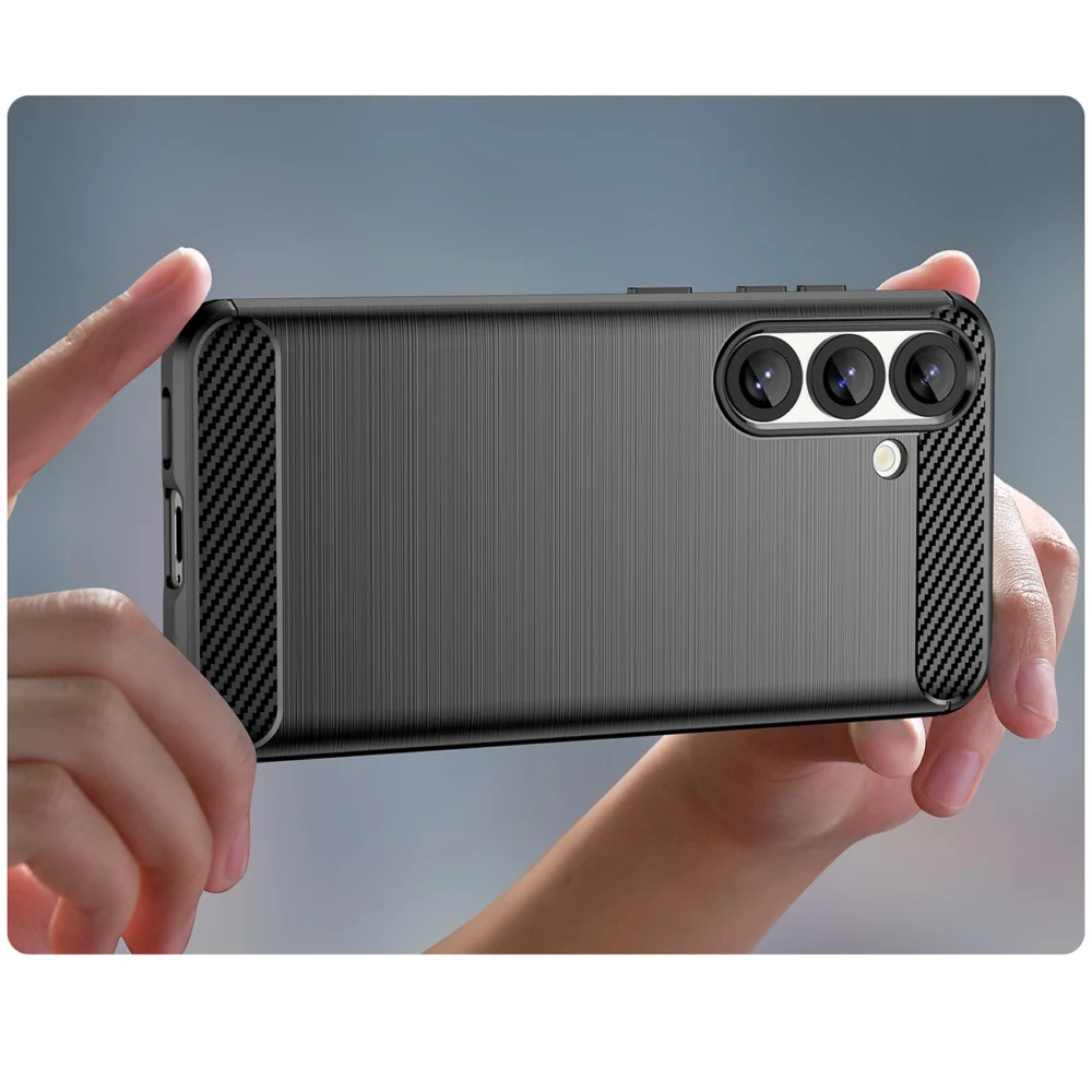 Carbon Case for Samsung Galaxy S25 - Blackeng