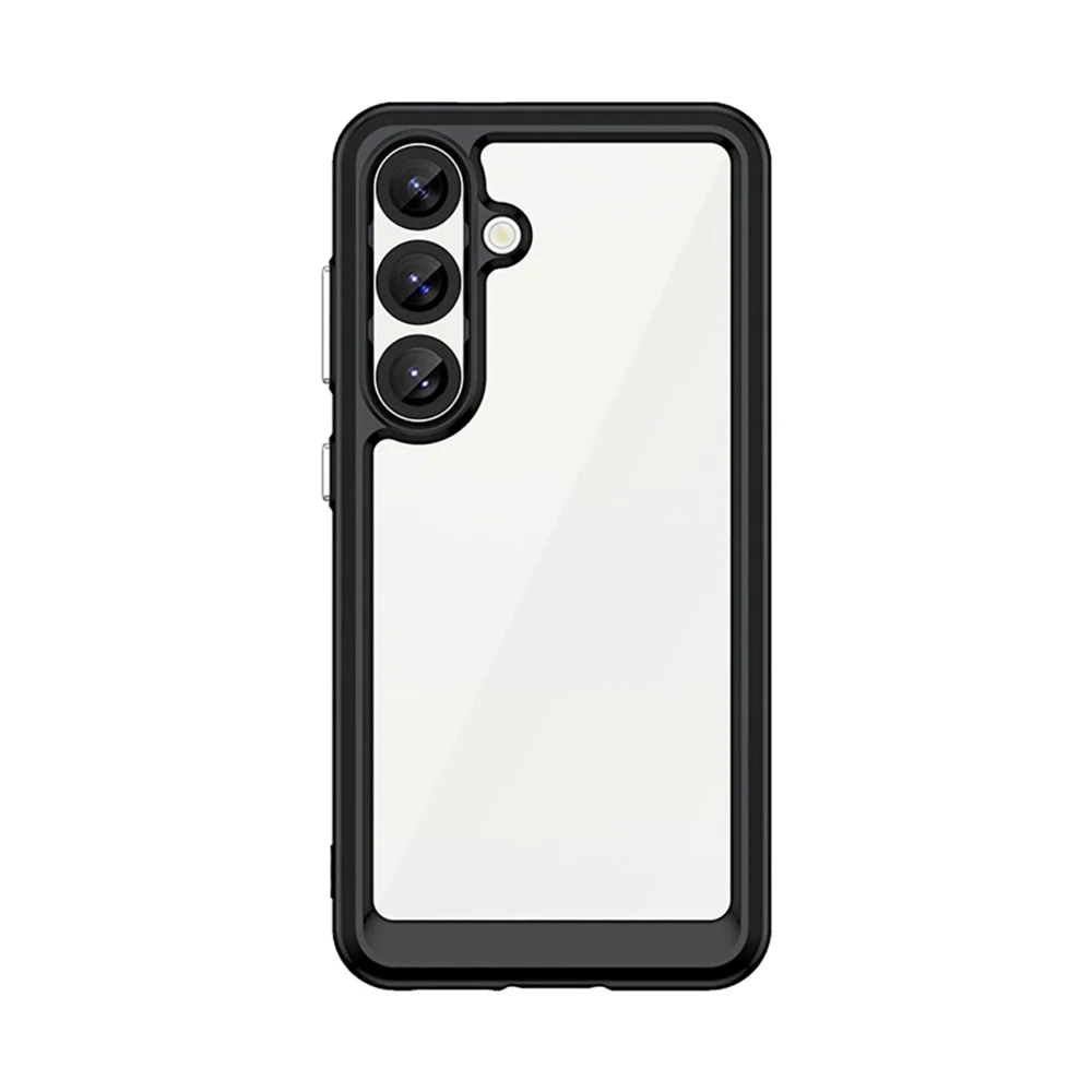 Outer Space Case with Gel Frame for Samsung Galaxy S25 - Blackeng
