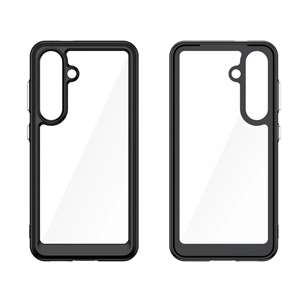 Outer Space Case with Gel Frame for Samsung Galaxy S25 - Blackeng