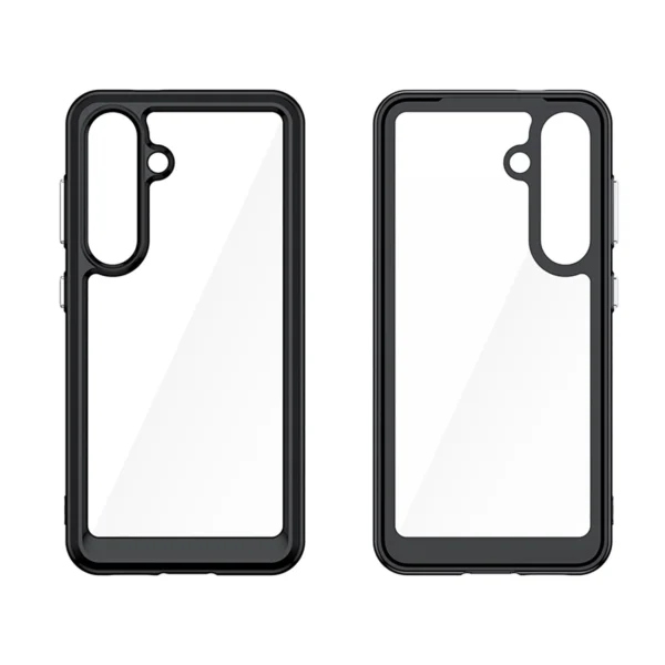 Outer Space Case with Gel Frame for Samsung Galaxy S25 - Blackeng