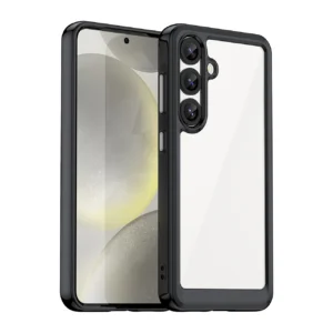 Outer Space Case with Gel Frame for Samsung Galaxy S25 - Blackeng