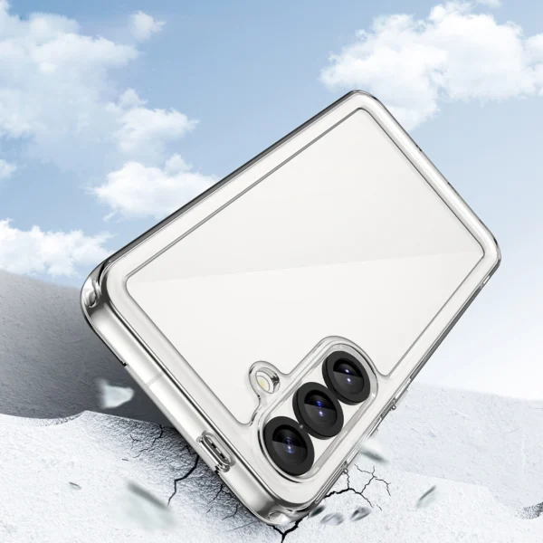 Outer Space Case with Gel Frame for Samsung Galaxy S25 - Clear Blackeng