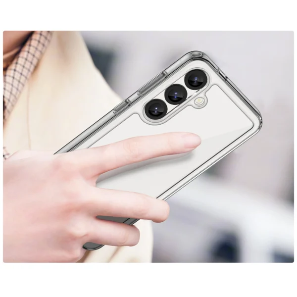 Outer Space Case with Gel Frame for Samsung Galaxy S25 - Clear Blackeng