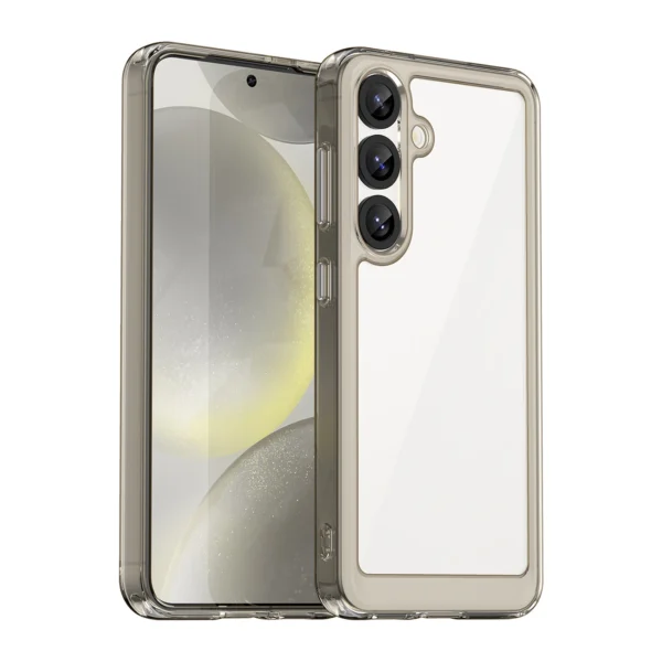 Outer Space Case with Gel Frame for Samsung Galaxy S25 - Clear Blackeng