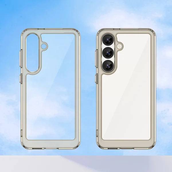 Outer Space Case with Gel Frame for Samsung Galaxy S25 - Clear Blackeng
