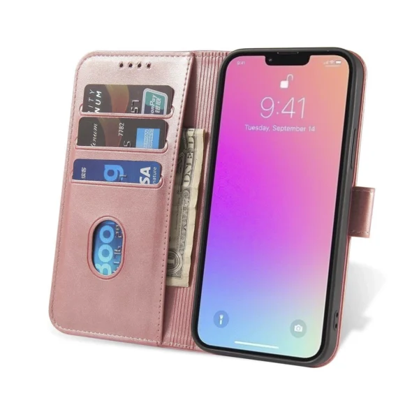 Magnet Case with Flip for Samsung Galaxy S25+ - Pinkeng