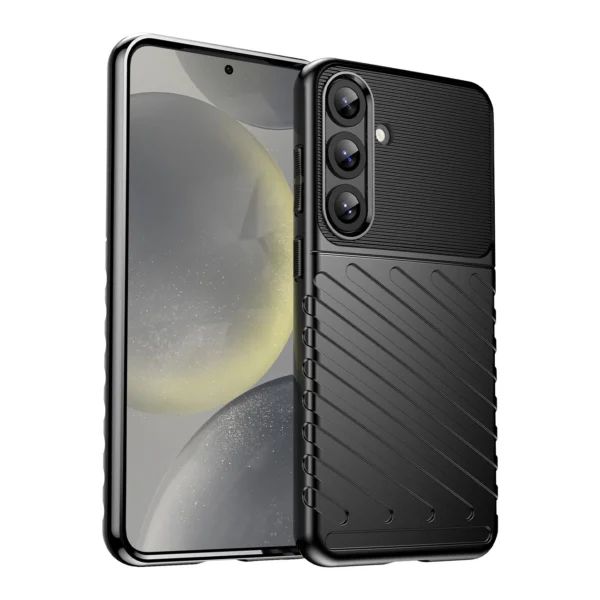 Thunder Case for Samsung Galaxy S25+ Silicone Armored Cover - Blackeng