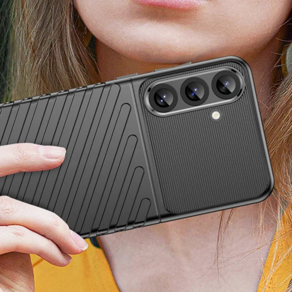 Thunder Case for Samsung Galaxy S25+ Silicone Armored Cover - Blackeng