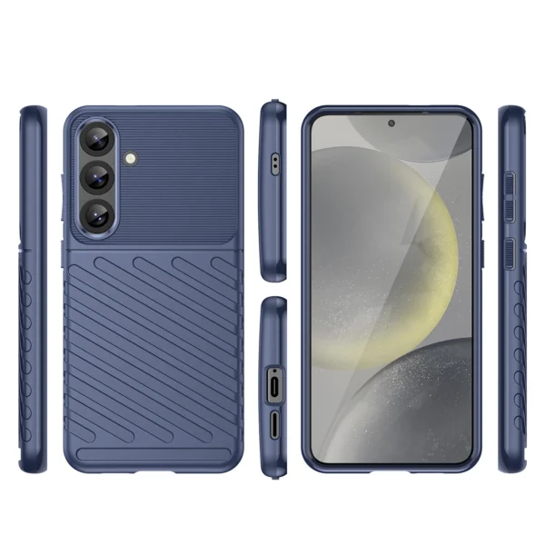 Thunder Case for Samsung Galaxy S25+ Silicone Armored Cover - Blueeng