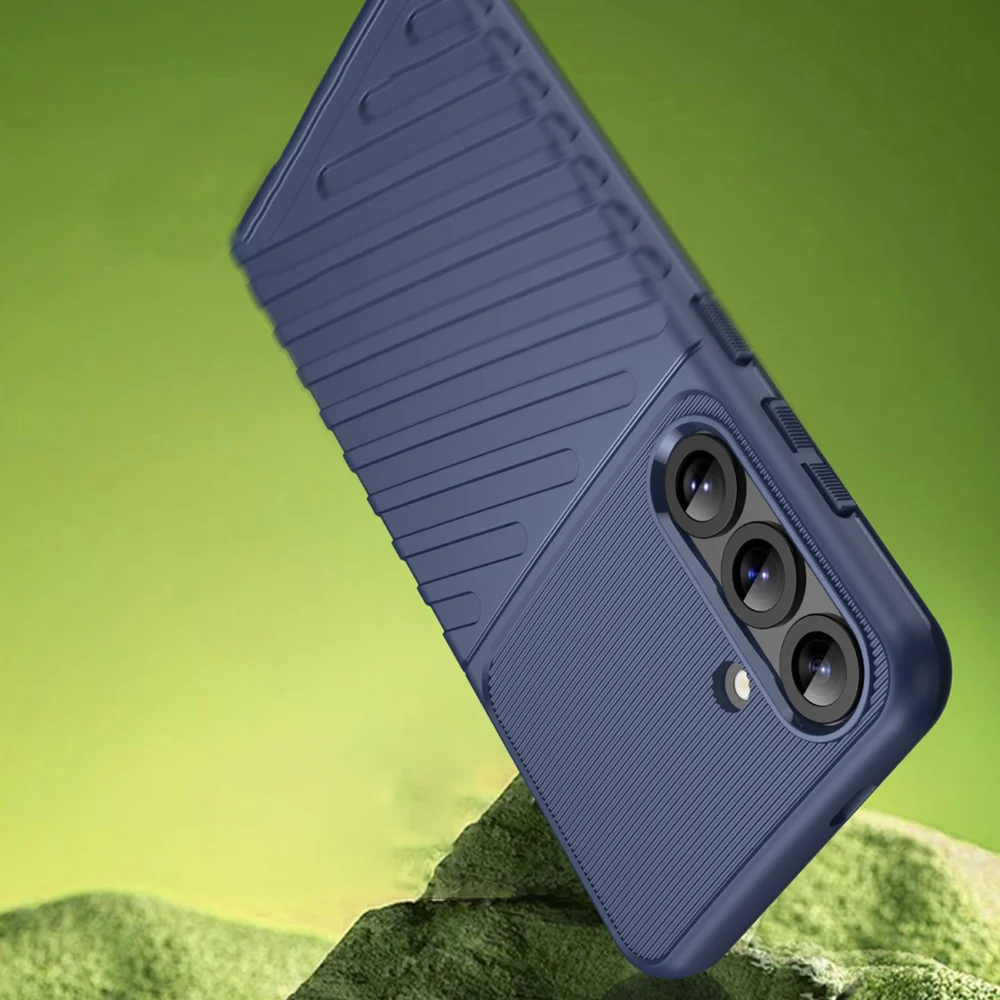 Thunder Case for Samsung Galaxy S25+ Silicone Armored Cover - Blueeng